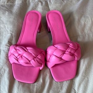 Marc Fisher Pink Braided Women's Sandals